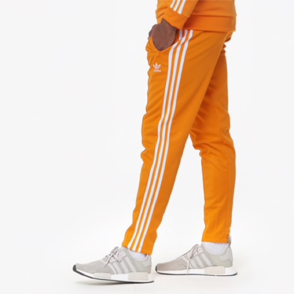 adidas Beckenbauer Joggers In Orange size S men’s
